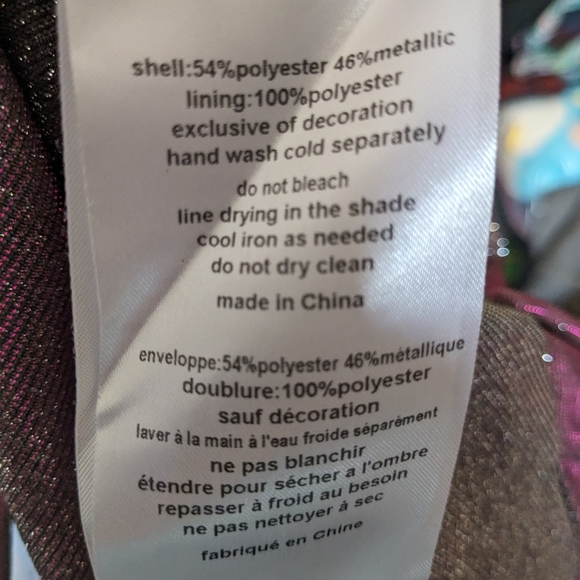 Jules & Cleo NWT Plus Size Metallic Mini Dress Lace Up Back Pink High Neck Sz 18 - Picture 9 of 10